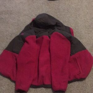 North Face Pink And Gray Jacket